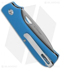 Kizer Vanguard Vagnino Zipslip Slipjoint Knife Blue G-10 (2.8" Stonewash) -Kizer Store Kizer Vanguard Vagnino Zipslip SJ Blue G 10 SW V3507N3 BHQ 97806 jr side