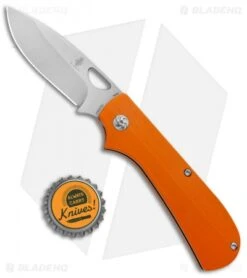 Kizer Vanguard Vagnino Zipslip Slipjoint Knife Orange G-10 (2.8" SW) V3507N2 -Kizer Store Kizer Vanguard Vagnino Zipslip SJ Orange G 10 SW V3507N2 BHQ 80412 jr bottlecap