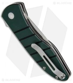 Kizer Vanguard Velox 2 Liner Lock Flipper Knife Green G-10 (3.4" Satin) V4478A2 -Kizer Store Kizer Velox 2 Green G 10 V4478A2 BHQ 50963 jr side