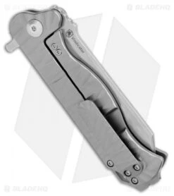 Kizer Vindicator Frame Lock Knife Textured Titanium (3.50" Stonewash) Ki4522 -Kizer Store Kizer Vindicator FL Textured Ti SW Ki4522 BHQ 85508 jr side