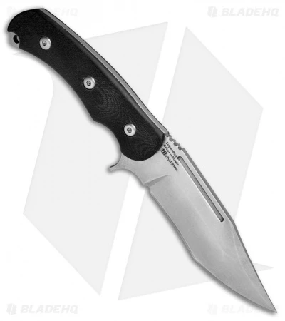 Kizer Willumsen Super Bad Recurve Bowie Fixed Black G-10 (4.75" Satin) Ki1015A1 2 Kizer Willumsen Super Bad Recurve Bowie Fixed Black G-10 (4.75" Satin) Ki1015A1 - Image 2