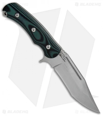 Kizer Willumsen Super Bad Recurve Bowie Fixed Blk/Grn G-10 (4.75" SW) Ki1015A2 2 Kizer Willumsen Super Bad Recurve Bowie Fixed Blk/Grn G-10 (4.75" SW) Ki1015A2 - Image 2