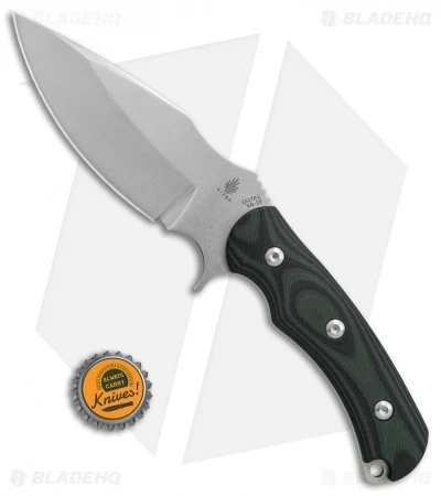 Kizer Willumsen Super Bad Drop Point Fixed Blade Black/Green (4.75" SW) Ki1017A2 4 Kizer Willumsen Super Bad Drop Point Fixed Blade Black/Green (4.75" SW) Ki1017A2 - Image 4