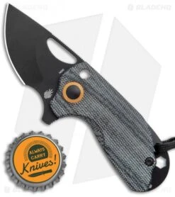 Kizer Yue/Azo Catshark Folding Knife Black Micarta (2" Black) V2561 -Kizer Store Kizer Yue Azo Catshark Black Micarta Black BHQ 121112 jr bottlecap