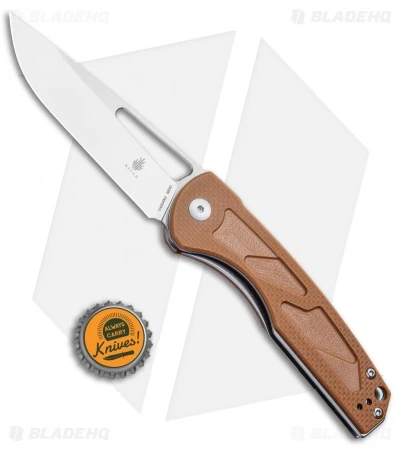 Kizer Yukon Liner Lock Knife Brown (3.39" Stonewash) V4004N2 4 Kizer Yukon Liner Lock Knife Brown (3.39" Stonewash) V4004N2 - Image 4