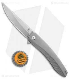 Kizer Zen Trailing Point Frame Lock Knife (3.39" Stonewash) Ki4553P1 -Kizer Store Kizer Zen Trailing Point FL SW Ki4553P1 BHQ 106916 jr bottlecap