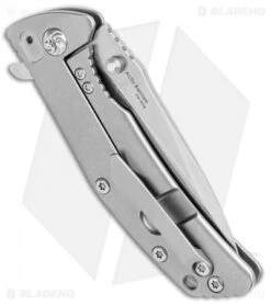 Kizer Cutlery Activ Bantam BB Frame Lock Knife Titanium (3" Stonewash) Ki3404A3 -Kizer Store Kizer cutlery Activ Bantam BB FL Ti SW KI3404A3 BHQ 25604 jr side