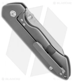 Kizer Degnan Guru Frame Lock Knife Titanium (3" Satin) Ki3504A2 -Kizer Store kizer guru plain thumb stud ti Ki3504A2 er side