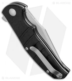 Kizer Vanguard Series Laconico Intrepid Flipper Black G-10 Knife (3.625" Satin) -Kizer Store kizer intrepid a1 side cm