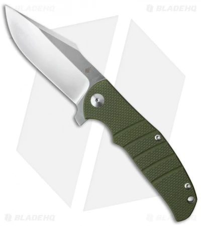 Kizer Vanguard Laconico Intrepid Flipper Green G-10 Knife (3.625" Satin) V4468A2 1 Kizer Vanguard Laconico Intrepid Flipper Green G-10 Knife (3.625" Satin) V4468A2