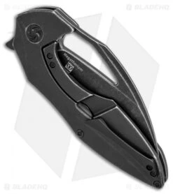 Kizer Isham Megatherium Flipper Knife Titanium (3.6" Black SW) Ki4502A2 6 Kizer Isham Megatherium Flipper Knife Titanium (3.6" Black SW) Ki4502A2 -Kizer Store kizer isham megatherium blackwash Ki4502A2 BHQ 70971 dl side