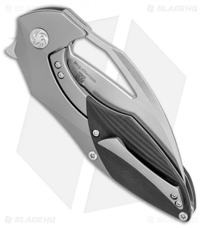 Kizer Isham Megatherium Frame Lock Knife Carbon Fiber (3.6" Stonewash) Ki4502 3 Kizer Isham Megatherium Frame Lock Knife Carbon Fiber (3.6" Stonewash) Ki4502 - Image 3