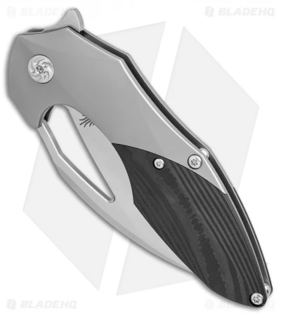 Kizer Isham Megatherium Frame Lock Knife Carbon Fiber (3.6" Stonewash) Ki4502 2 Kizer Isham Megatherium Frame Lock Knife Carbon Fiber (3.6" Stonewash) Ki4502 - Image 2