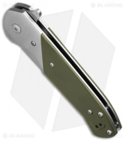 Kizer Vanguard Kane Liner Lock Knife Green G-10 (3.5" Stonewash) V4467A2 5 Kizer Vanguard Kane Liner Lock Knife Green G-10 (3.5" Stonewash) V4467A2 -Kizer Store kizer kane a2 green g10 bottom cm