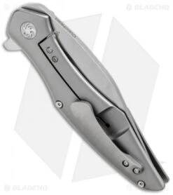 Kizer Cucchiara Trifecta Frame Lock Knife Titanium (3.875" Stonewash) Ki5462A1 -Kizer Store kizer ki 5462a1 BHQ 32926 jr side