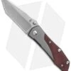 Kizer Tanto Liner Lock Knife Red G-10 (3.5" Stonewash) Ki3303