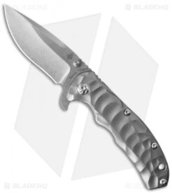 Kizer Caligine Frame Lock Knife Titanium (3.5" Stonewash) Ki401D
