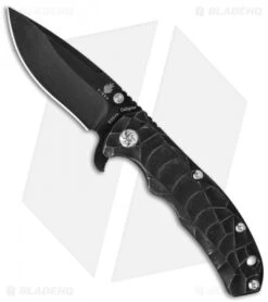 Kizer Caligine Frame Lock Knife Titanium (3.5" Black SW) Ki401D1