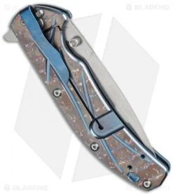 Kizer Ki4421A2 Frame Lock Knife Blue Anodized (3.25" Stonewash) -Kizer Store kizer ki4421a2 side