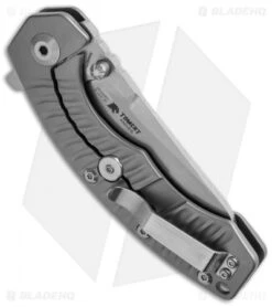 Kizer Tigon Frame Lock Knife Titanium (3.625" Stonewash) Ki4450Ti1 -Kizer Store kizer ki4450ti1 side cm