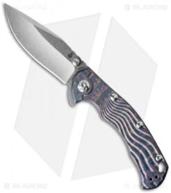 Kizer River Cat Frame Lock Knife Anodized Titanium (3.375" Stonewash) Ki4456A2