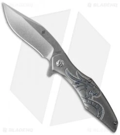 Kizer Cucchiara Trifecta Knife Embellished Titanium (3.875" Stonewash) Ki5462A2