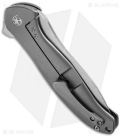 Kizer Cucchiara Bad Dog Flipper Knife Titanium (4.25" Stonewash) Ki5463A1 -Kizer Store kizer ki5463a1 side cm