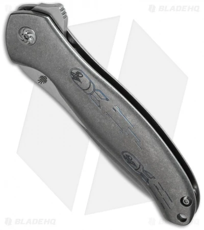 Kizer Cucchiara Bad Dog Flipper Knife Titanium (4.25" Stonewash) Ki5463A2 2 Kizer Cucchiara Bad Dog Flipper Knife Titanium (4.25" Stonewash) Ki5463A2 - Image 2