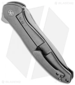 Kizer Cucchiara Bad Dog Flipper Knife Titanium (4.25" Stonewash) Ki5463A2 5 Kizer Cucchiara Bad Dog Flipper Knife Titanium (4.25" Stonewash) Ki5463A2 -Kizer Store kizer ki5463a2 side cm