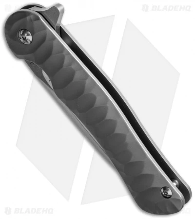 Kizer Cucchiara Dukes Flipper Knife Gray Titanium (3.625" Stonewash) Ki5466A1 2 Kizer Cucchiara Dukes Flipper Knife Gray Titanium (3.625" Stonewash) Ki5466A1 - Image 2