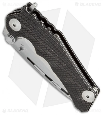 Kizer Willumsen Perock Flipper Knife Black Titanium (3.5" Satin) Ki4485 2 Kizer Willumsen Perock Flipper Knife Black Titanium (3.5" Satin) Ki4485 - Image 2
