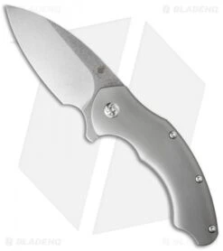 Kizer Degnan Roach Flipper Knife Titanium (3.5" Satin) Ki4477