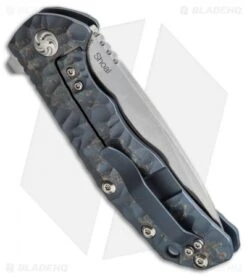 Kizer Ning Shoal Frame Lock Knife Blue Ano Titanium (3.5" Satin) Ki4469A2 -Kizer Store kizer shoal ki4469a2 side cm