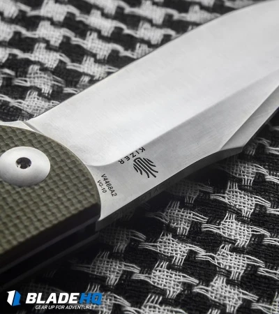 Kizer Vanguard Laconico Intrepid Flipper Green G-10 Knife (3.625" Satin) V4468A2 2 Kizer Vanguard Laconico Intrepid Flipper Green G-10 Knife (3.625" Satin) V4468A2 - Image 2
