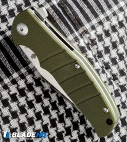 Kizer Vanguard Laconico Intrepid Flipper Green G-10 Knife (3.625" Satin) V4468A2 8 Kizer Vanguard Laconico Intrepid Flipper Green G-10 Knife (3.625" Satin) V4468A2 -Kizer Store kizer vanguard laconico intrepid green g10 bottom cm
