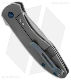 Kizer Vagnino Velox 2 Flipper Knife Titanium (3.375" Stonewash) Ki4478 -Kizer Store kizer velox 2 ki4478 side cm